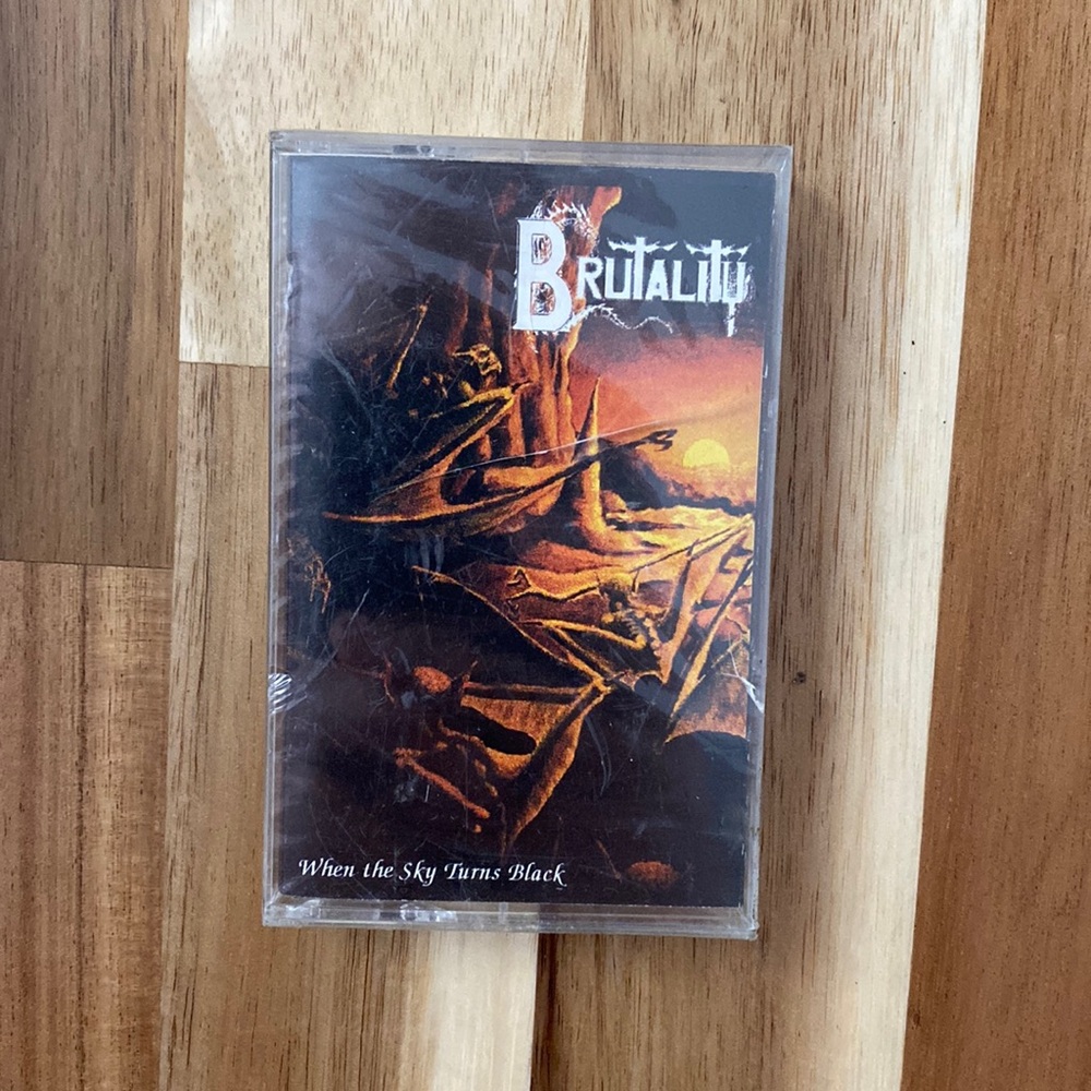 Brutality – When The Sky Turns Black Cassette (collectible) 1994 NuclearBlast